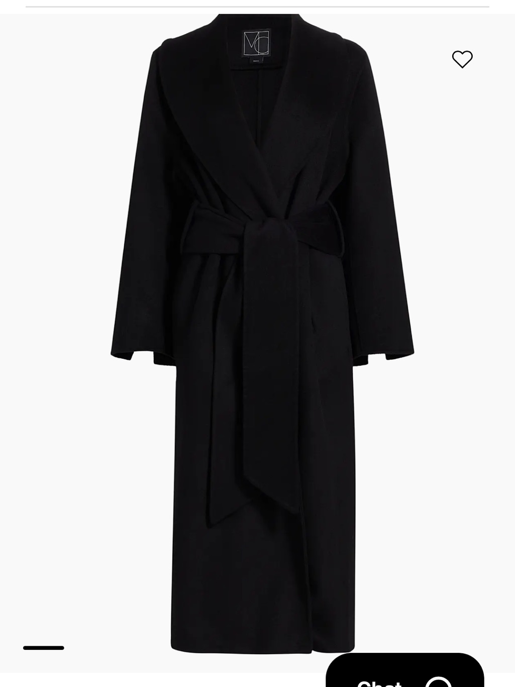 Sleek Black Long Belted Robe Coat